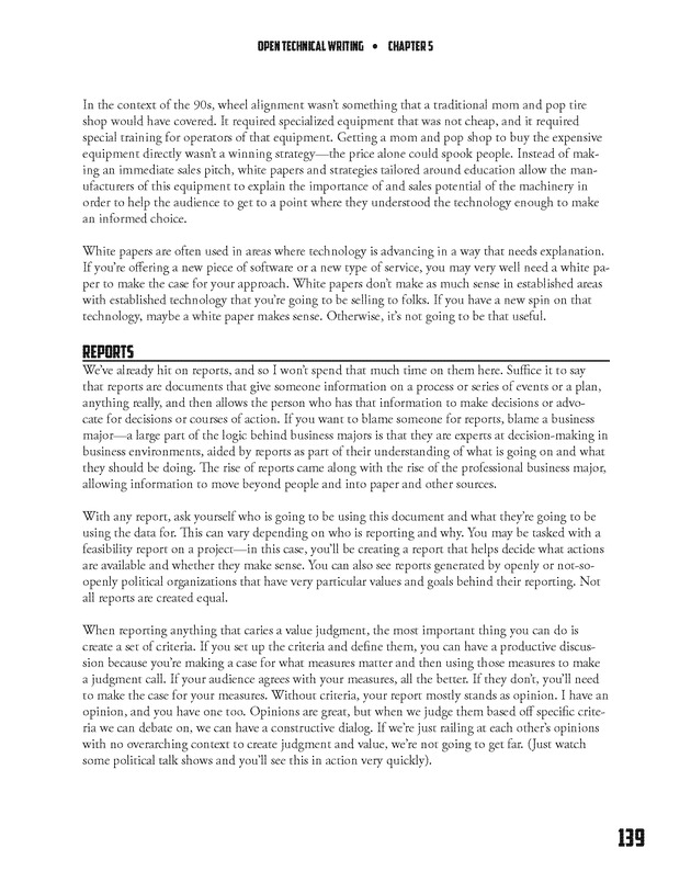 Open Technical Writing - New Page